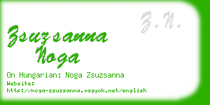 zsuzsanna noga business card